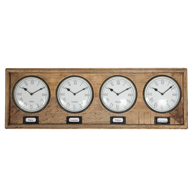Часы Watch with Four Dials mango tree Древесина Часы Watch with Four Dials mango tree Древесина в Липецке | Loft Concept