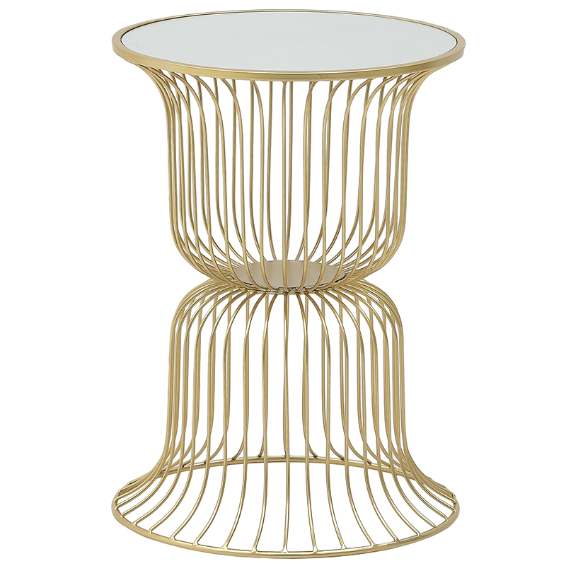 Круглый приставной стол Anthony Gold Side Table Круглый приставной стол Anthony Gold Side Table в Липецке | Loft Concept