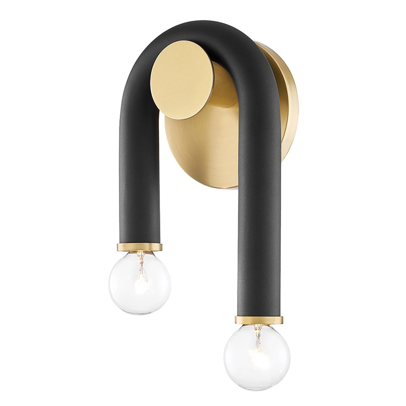 Бра Paulson floppy wall sconce gold Черный Золотой Бра Paulson floppy wall sconce gold Черный Золотой в Липецке | Loft Concept