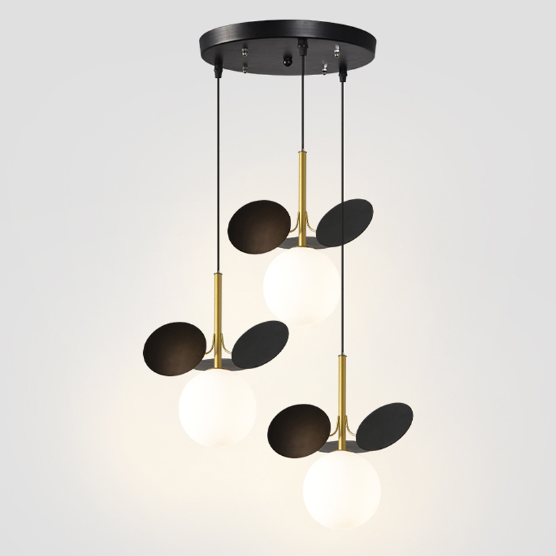 Люстра MATISSE Circle Trio black Золотой Белый Черный Люстра MATISSE Circle Trio black Золотой Белый Черный в Липецке | Loft Concept