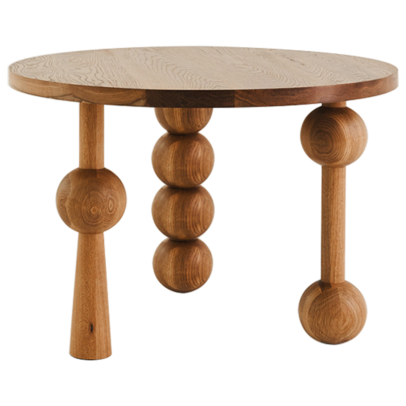 Круглый обеденный стол Keith Unique Shape Dining Table Коричневый Круглый обеденный стол Keith Unique Shape Dining Table Коричневый в Липецке | Loft Concept