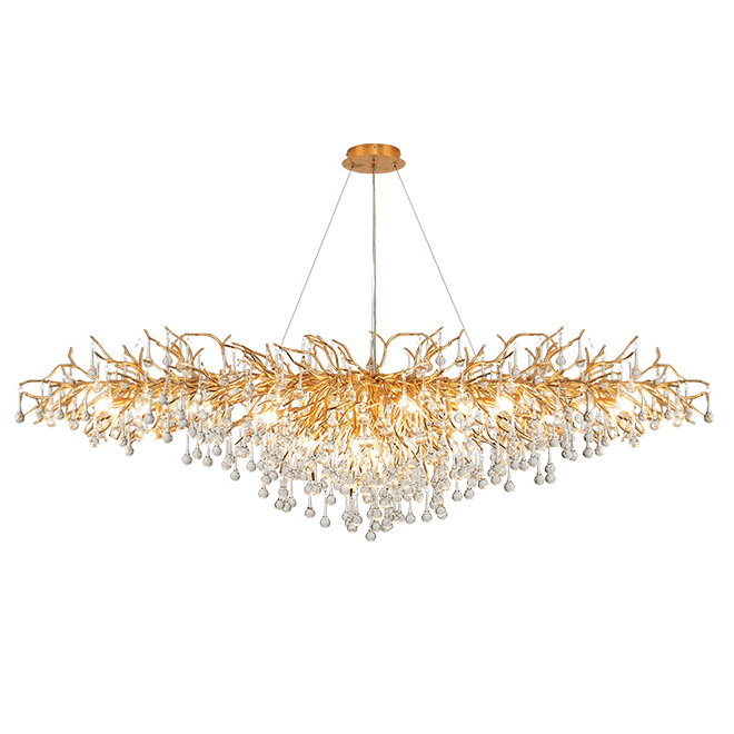 Люстра Droplet Chandelier oval L Золотой Прозрачное Стекло Люстра Droplet Chandelier oval L Золотой Прозрачное Стекло в Липецке | Loft Concept
