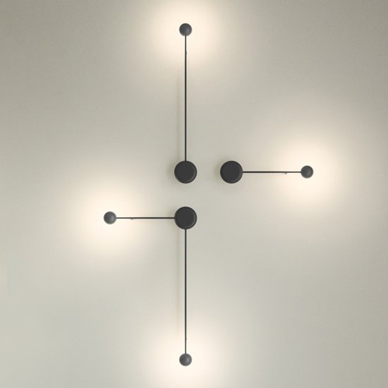Бра Pin Wall Light black Белый Бра Pin Wall Light black Белый в Липецке | Loft Concept