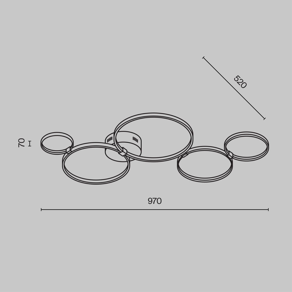 Потолочный светильник Olympia 3000-4000К 43Вт в Липецке