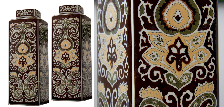 Ваза Brown ornament Ваза Brown ornament - Loft-Concept в Липецке