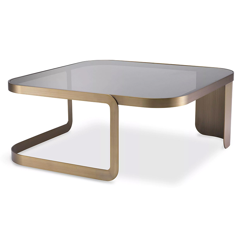 Кофейный стол Eichholtz Coffee Table Numa Стекло Смок Латунь Кофейный стол Eichholtz Coffee Table Numa Стекло Смок Латунь в Липецке | Loft Concept