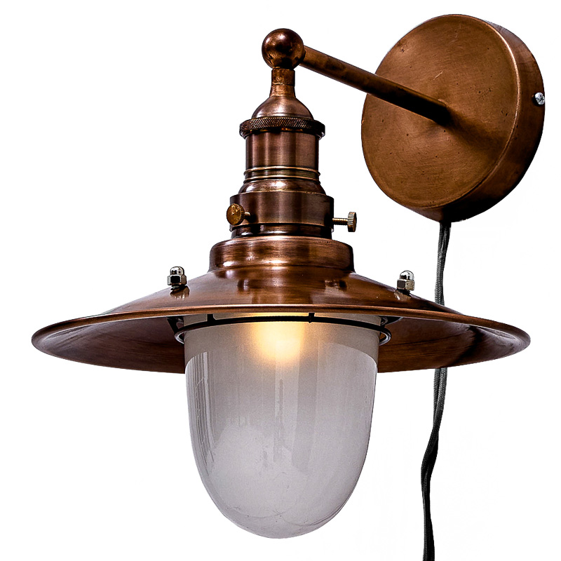 Бра Lantern Loft Sconces Белый Винтажная Медь Бра Lantern Loft Sconces Белый Винтажная Медь в Липецке | Loft Concept