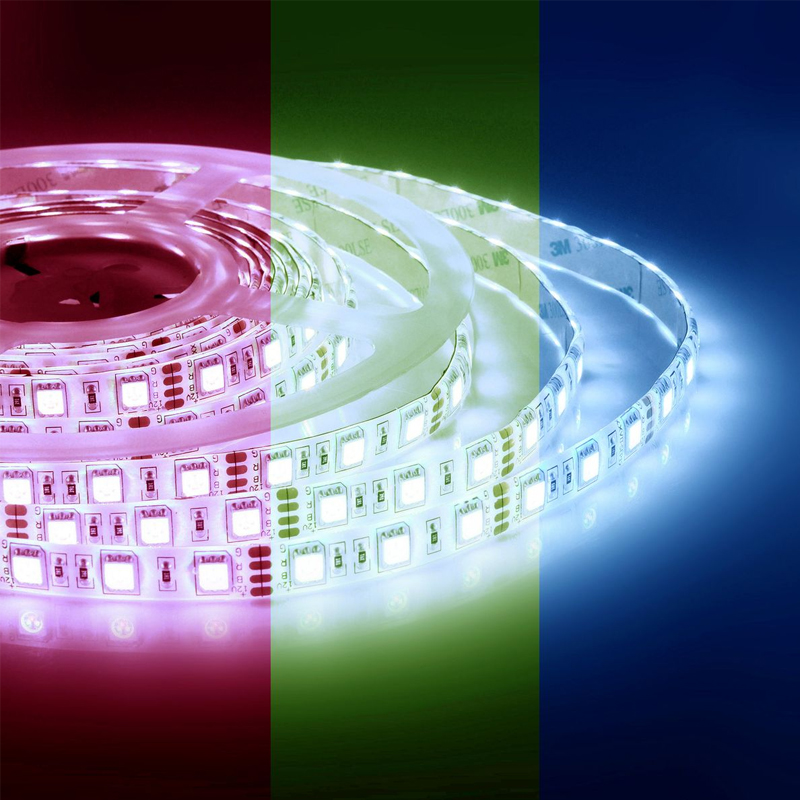 Светодиодная влагозащищенная лента 5М 14,4W/m 60LED/m 5050SMD разноцветная Белый Светодиодная влагозащищенная лента 5М 14,4W/m 60LED/m 5050SMD разноцветная Белый в Липецке | Loft Concept