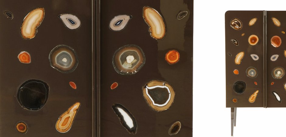 Patrick Naggar Gem Cabinet шкаф украшенный агатами Patrick Naggar Gem Cabinet шкаф украшенный агатами - Loft-Concept в Липецке