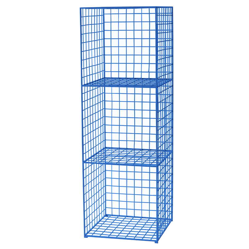 Стеллаж Carney Blue Industrial Metal Rust Rack Синий Стеллаж Carney Blue Industrial Metal Rust Rack Синий в Липецке | Loft Concept