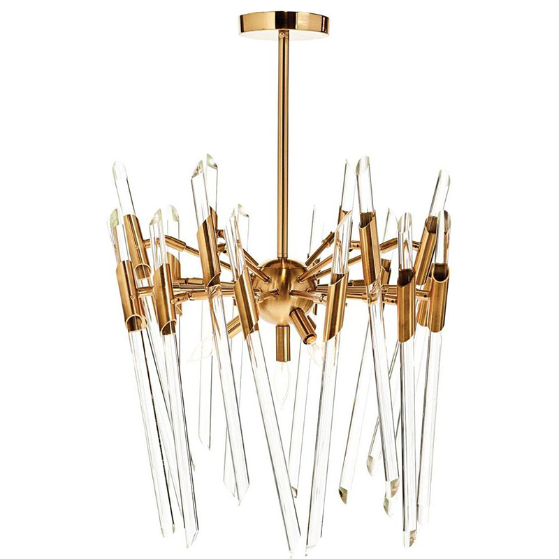 Люстра Ice Rods Chandelier brass Латунь Люстра Ice Rods Chandelier brass Латунь в Липецке | Loft Concept