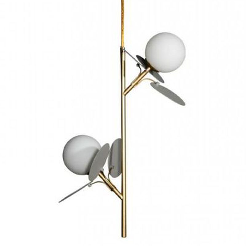 Люстра MATISSE Pendant Double Grey Серый Золотой Белый Люстра MATISSE Pendant Double Grey Серый Золотой Белый в Липецке | Loft Concept