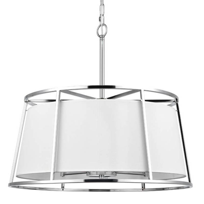 Люстра Alexis Chandelier 60 Хром Белый Люстра Alexis Chandelier 60 Хром Белый в Липецке | Loft Concept