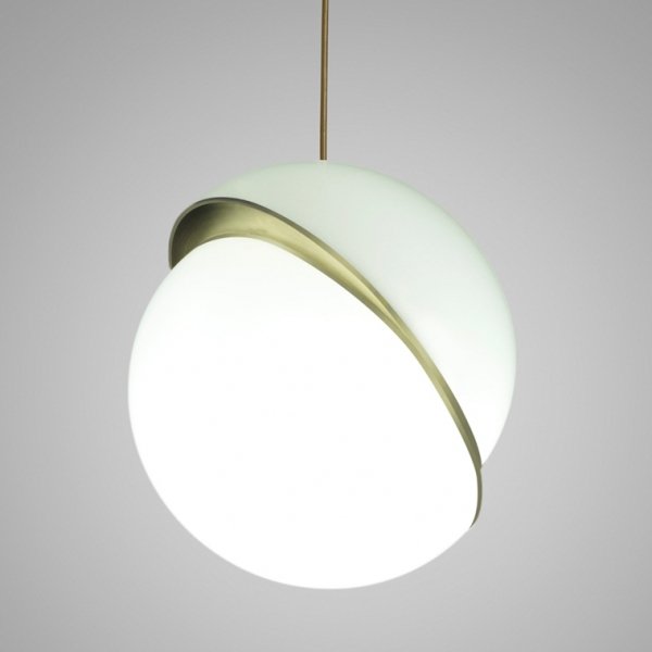 Лампа Crescent Celling Lee Broom Золотой Белый Лампа Crescent Celling Lee Broom Золотой Белый в Липецке | Loft Concept