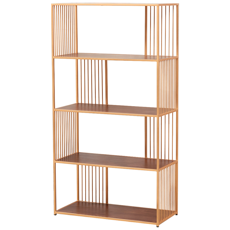 Стеллаж Blaise Metal Rack Латунь Древесина Стеллаж Blaise Metal Rack Латунь Древесина в Липецке | Loft Concept