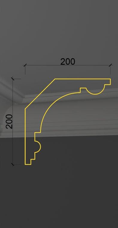 Гладкий карниз KT-26 Гладкий карниз KT-26 в Липецке