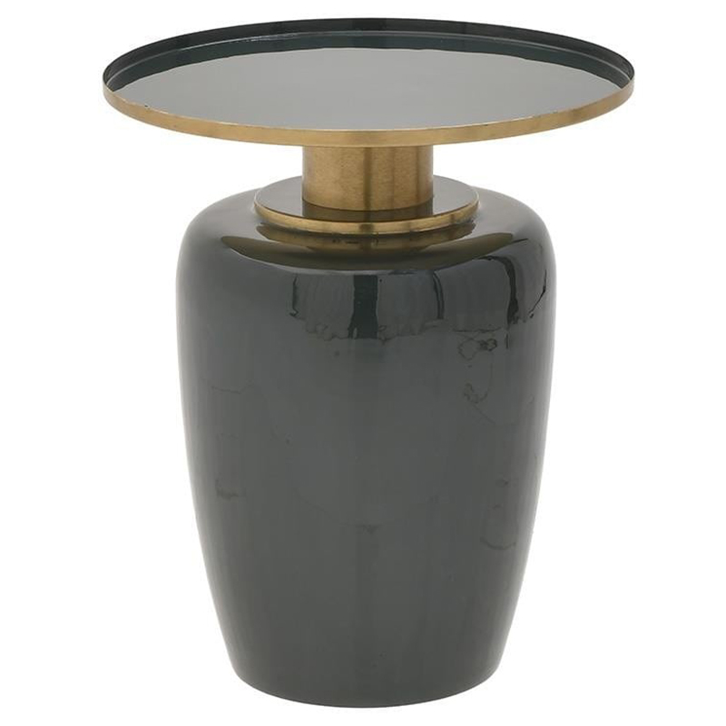 Круглый металлический приставной стол Calem Side Table Olive Золотой Оливковый Круглый металлический приставной стол Calem Side Table Olive Золотой Оливковый в Липецке | Loft Concept