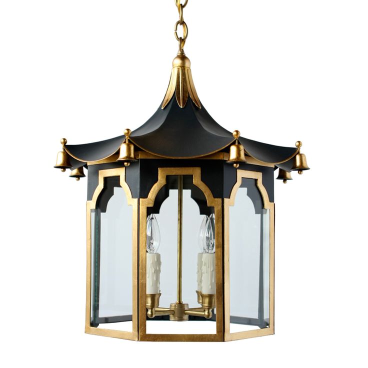 Люстра Pendant Lamp Chinese Pagoda Черный Золотой Люстра Pendant Lamp Chinese Pagoda Черный Золотой в Липецке | Loft Concept