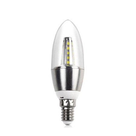 Прозрачная лампочка LED E14 серебряная Серебряный Прозрачная лампочка LED E14 серебряная Серебряный в Липецке | Loft Concept