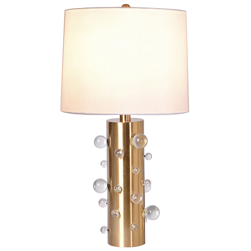 Настольная лампа с абажуром Cantrell Table Lamp Glass Золотой Бежевый Прозрачное Стекло Настольная лампа с абажуром Cantrell Table Lamp Glass Золотой Бежевый Прозрачное Стекло в Липецке | Loft Concept