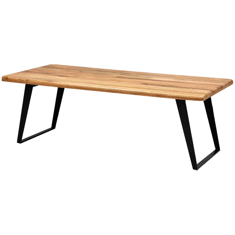Обеденный стол с деревянной столешницей Ramu Wood Dinner Table Древесина Черный Обеденный стол с деревянной столешницей Ramu Wood Dinner Table Древесина Черный в Липецке | Loft Concept