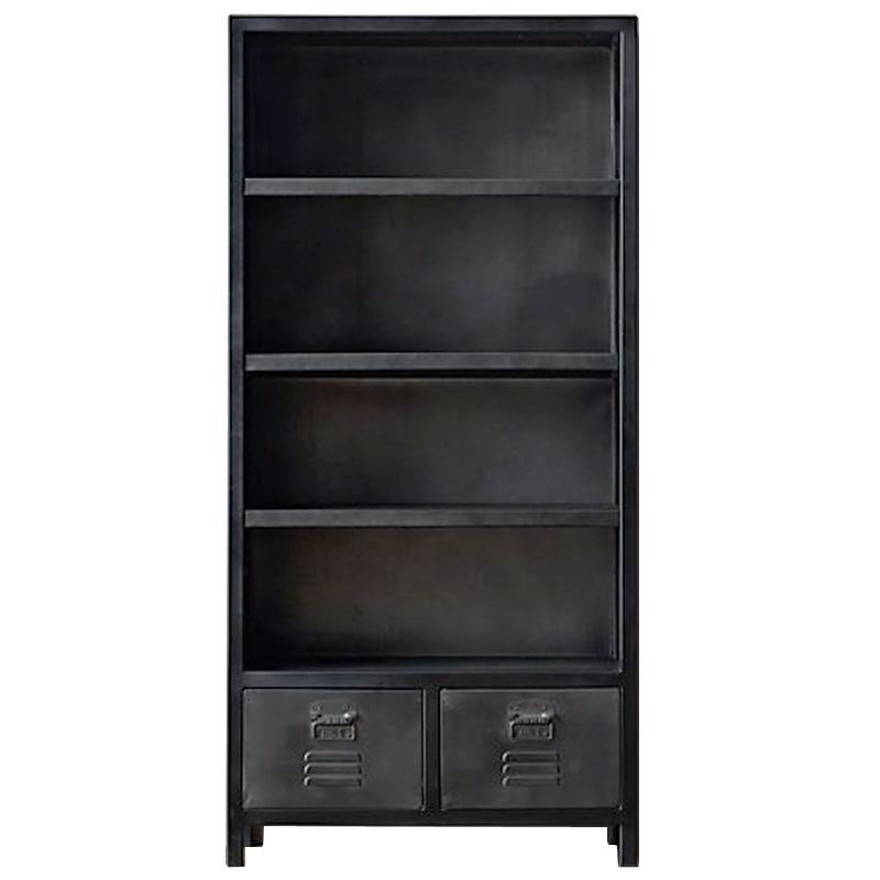 Книжный шкаф RH Vintage locker Графит Книжный шкаф RH Vintage locker Графит в Липецке | Loft Concept