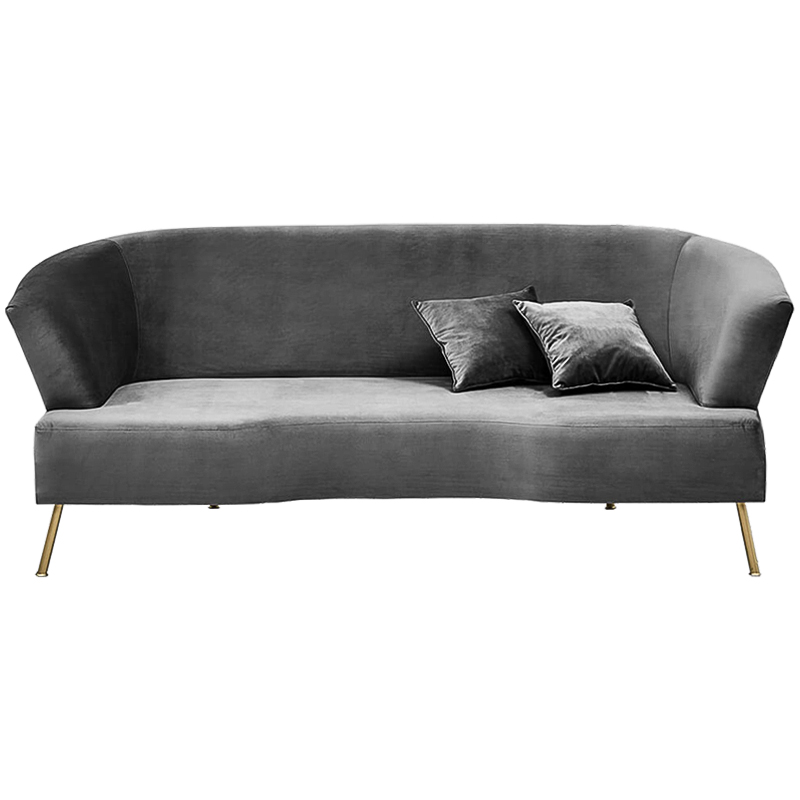 Диван Isis Sofa Gray Серый Золотой Диван Isis Sofa Gray Серый Золотой в Липецке | Loft Concept