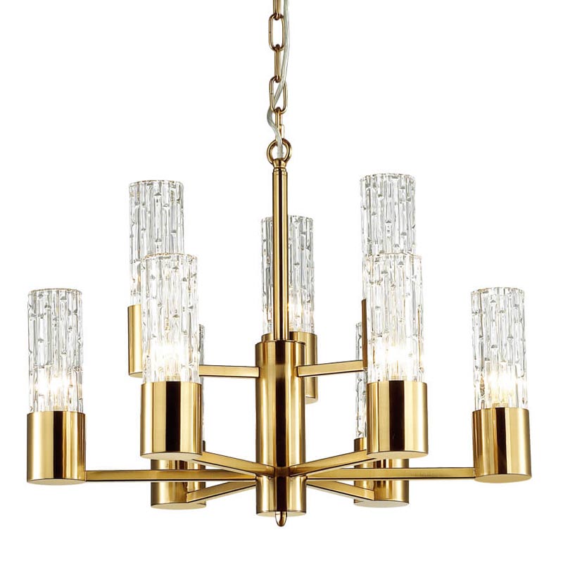 Люстра Lorinda Chandelier two tiers Прозрачный (Transparent) Золотой Люстра Lorinda Chandelier two tiers Прозрачный (Transparent) Золотой в Липецке | Loft Concept