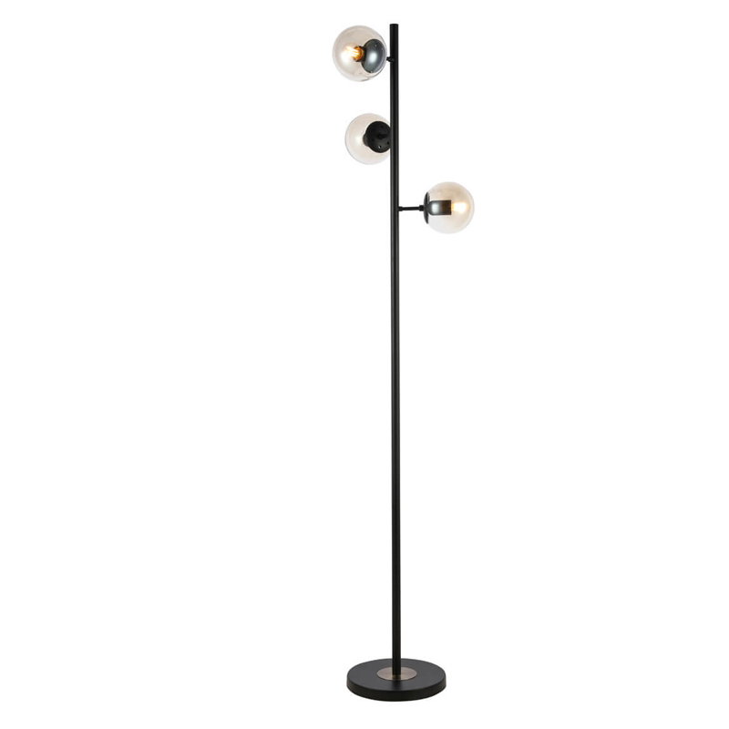 Торшер Modo Floor Lamp Ambre Black Черный Янтарный Торшер Modo Floor Lamp Ambre Black Черный Янтарный в Липецке | Loft Concept