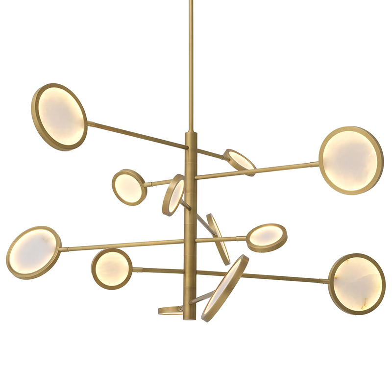 Люстра Eichholtz Chandelier Domani Золотой Белый Люстра Eichholtz Chandelier Domani Золотой Белый в Липецке | Loft Concept
