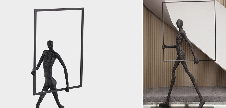 Торшер Man carries light square Торшер Man carries light square - Loft-Concept в Липецке