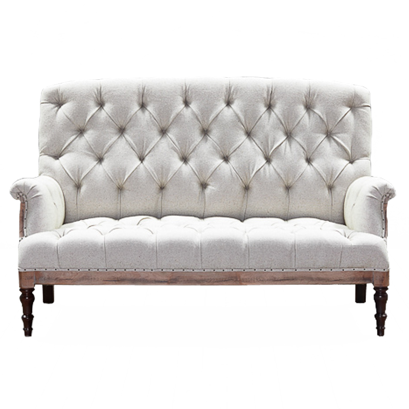 Диван Grace Sofa White Белый Коричневый Диван Grace Sofa White Белый Коричневый в Липецке | Loft Concept