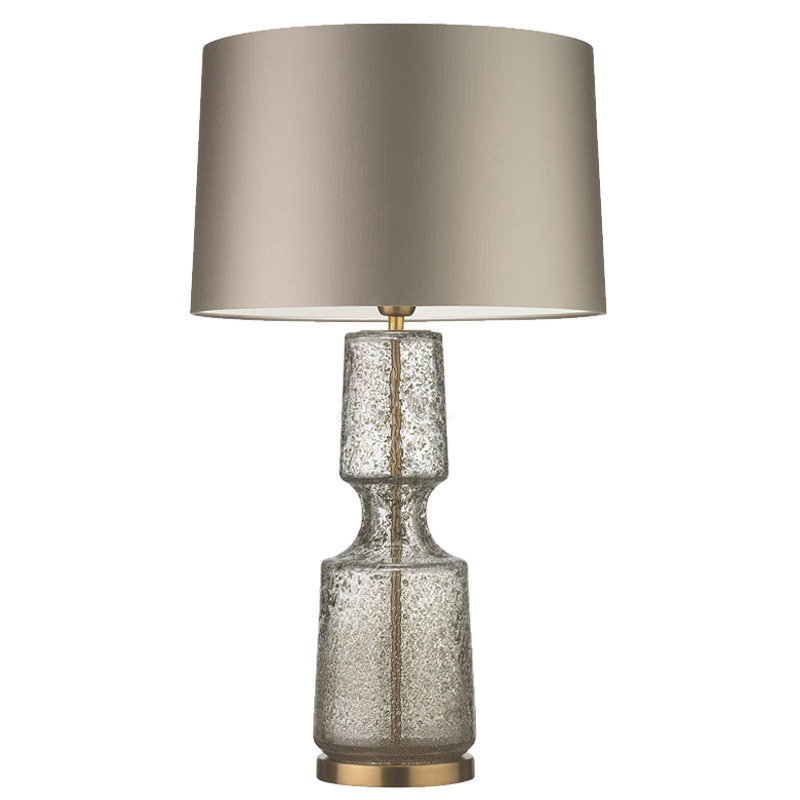 Настольная лампа Antero Antique Table Lamp Бежево-серый Стекло Смок Латунь Настольная лампа Antero Antique Table Lamp Бежево-серый Стекло Смок Латунь в Липецке | Loft Concept