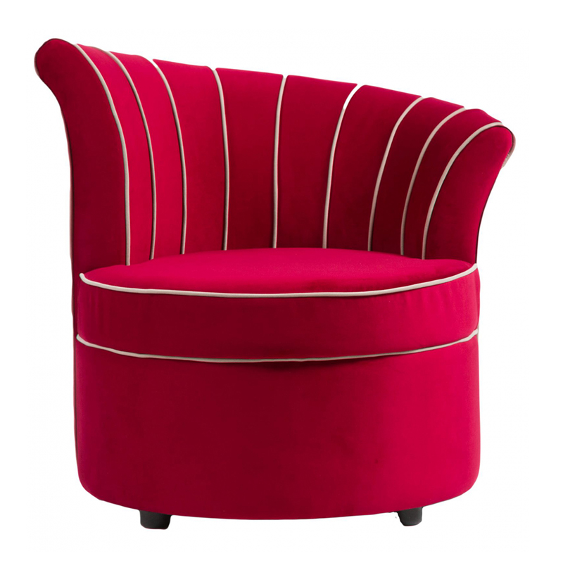 Кресло Curly Backrest Red Красный Кресло Curly Backrest Red Красный в Липецке | Loft Concept