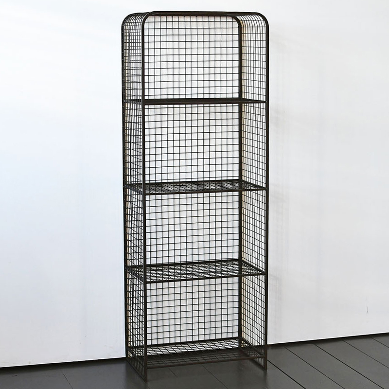 Стеллаж Knott Industrial Metal Rust Rack Черный Стеллаж Knott Industrial Metal Rust Rack Черный в Липецке | Loft Concept