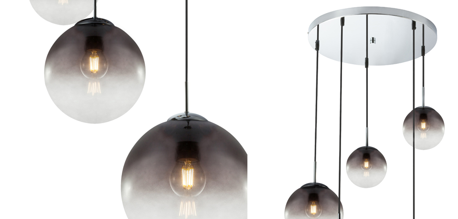 Люстра Ball Sunrise Pendant lamp smok 5 плафона Люстра Ball Sunrise Pendant lamp smok 5 плафона - Loft-Concept в Липецке