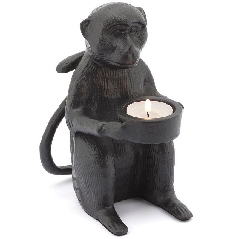 Подсвечник CANDLEHOLDER MONKEY ALLU Черный Подсвечник CANDLEHOLDER MONKEY ALLU Черный в Липецке | Loft Concept