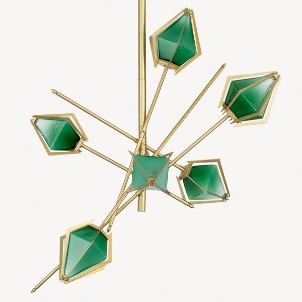 Люстра HARLOW Small Chandelier Gabriel Scott Латунь Люстра HARLOW Small Chandelier Gabriel Scott Латунь в Липецке | Loft Concept