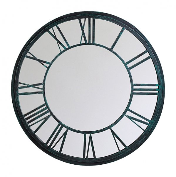 Зеркало настенное Clock Black Antick Черный Зеркало настенное Clock Black Antick Черный в Липецке | Loft Concept