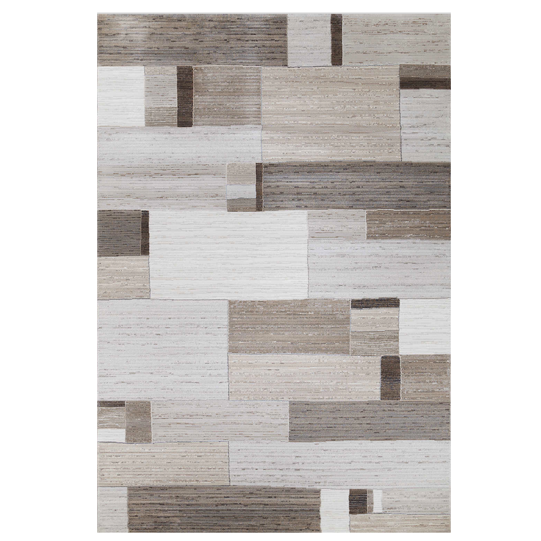 Ковёр синтетический Geometry Tile Бежево-серый Коричневый Ковёр синтетический Geometry Tile Бежево-серый Коричневый в Липецке | Loft Concept