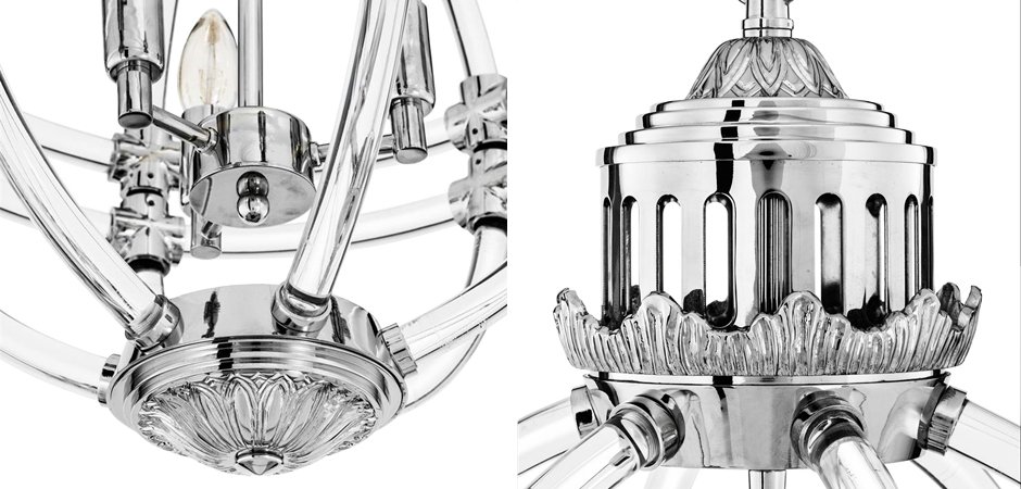 Люстра Eichholtz Chandelier Impero Silver Люстра Eichholtz Chandelier Impero Silver - Loft-Concept в Липецке
