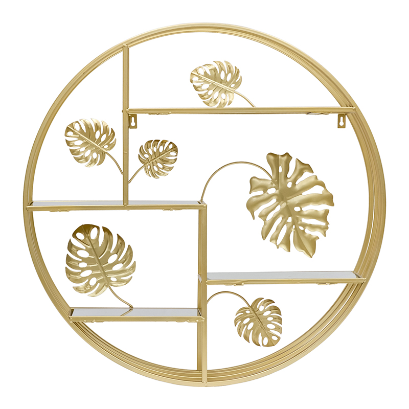 Полка Gold Tropical Shelf Золотой Полка Gold Tropical Shelf Золотой в Липецке | Loft Concept