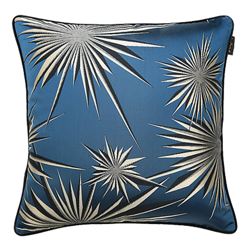 Подушка GOLDEN SUNBURST Jim Thompson Синяя Синий Подушка GOLDEN SUNBURST Jim Thompson Синяя Синий в Липецке | Loft Concept