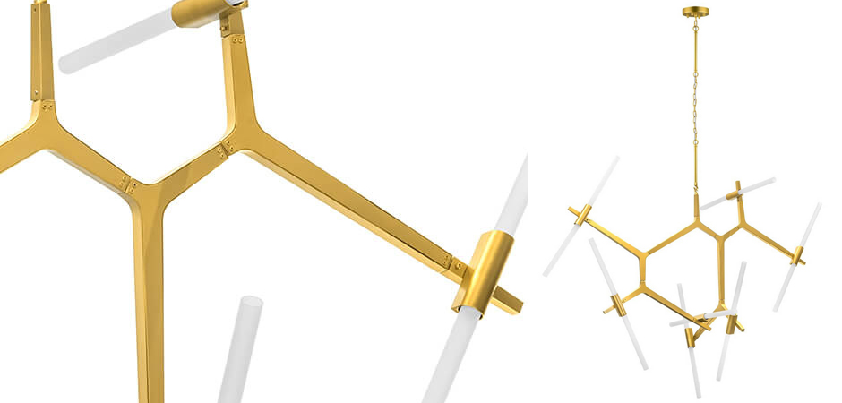 Люстра Agnes Chandelier Gold 14 Люстра Agnes Chandelier Gold 14 - Loft-Concept в Липецке