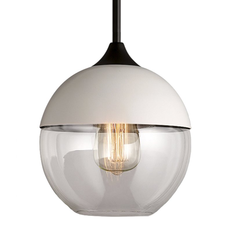 Подвесной светильник Hanglamp zwart glas White III Белый Прозрачное Стекло Подвесной светильник Hanglamp zwart glas White III Белый Прозрачное Стекло в Липецке | Loft Concept