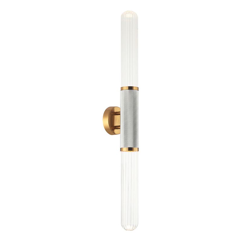 Бра Grover Chrome Transparent Wall Lamp Прозрачное Стекло Хром Глянцевое золото Бра Grover Chrome Transparent Wall Lamp Прозрачное Стекло Хром Глянцевое золото в Липецке | Loft Concept