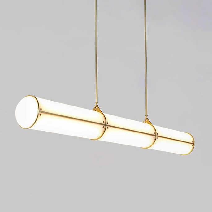 Люстра Roll and Hill Endless Straight Brass Латунь Белый Люстра Roll and Hill Endless Straight Brass Латунь Белый в Липецке | Loft Concept