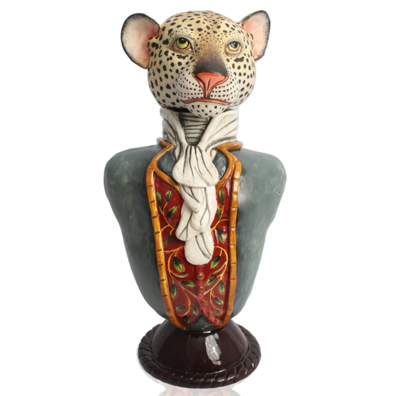 Статуэтка Leopard Figure Tureen Серый Статуэтка Leopard Figure Tureen Серый в Липецке | Loft Concept