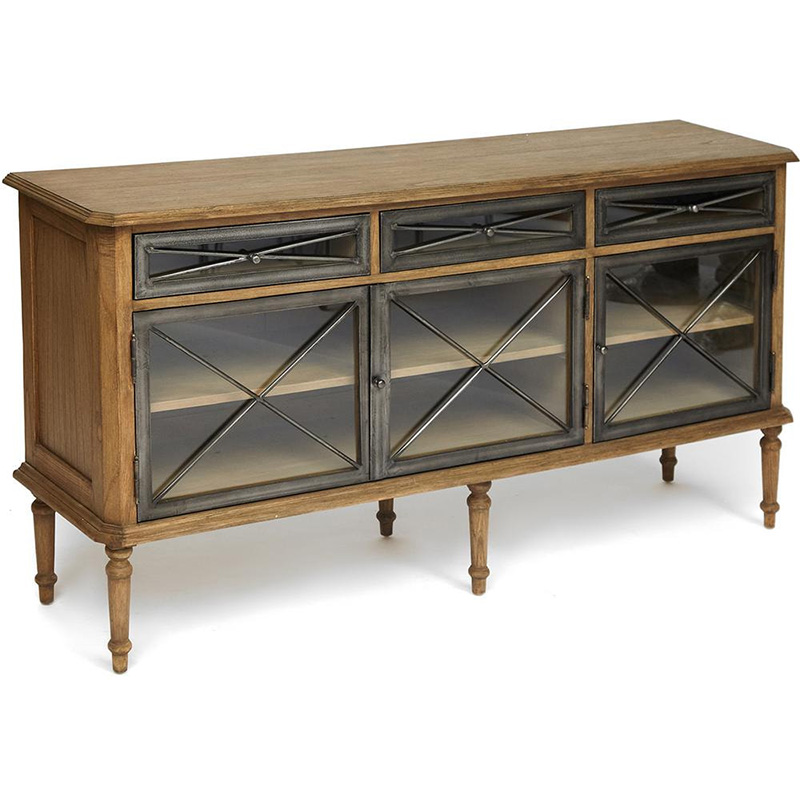 Комод в стиле Прованс со стеклянными дверцами Provence Jacob Chest of Drawers big Древесина Комод в стиле Прованс со стеклянными дверцами Provence Jacob Chest of Drawers big Древесина в Липецке | Loft Concept