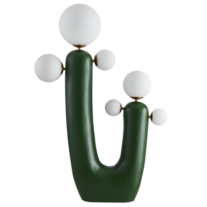 Торшер Oo Flor Lamp Green Белое матовое стекло Зеленый Торшер Oo Flor Lamp Green Белое матовое стекло Зеленый в Липецке | Loft Concept
